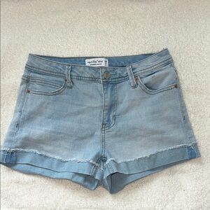 Vanilla Star Blue Jean Shorts Mid-Rise Cuffed